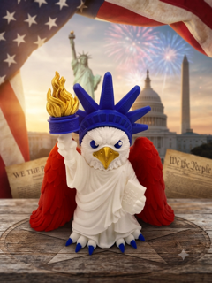Liberty Eagle Statue – Blue Dress Edition | Americana 250th Anniversary