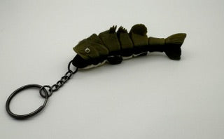 Articulated Largemouth Bass Keychain | 4.5" 3D-Printed Fishing Gift