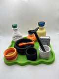 Halloween Potion Lab Kit for Kids - Sensory Pretend Play Set with Bat Wand & Spell Book