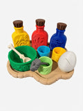 Dinosaur Expedition Kit for Kids - Sensory Pretend Play Set with Rock Hammer & Dino Egg