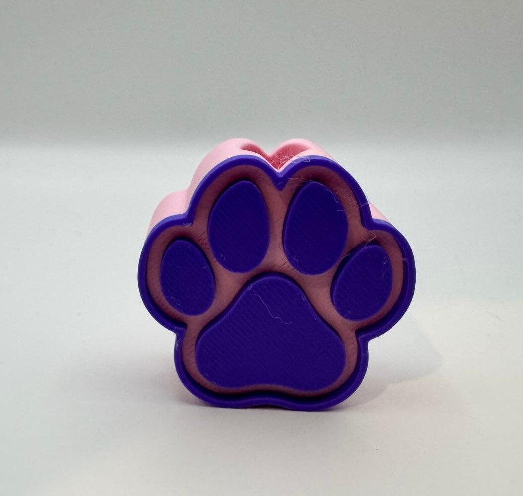 3D Printed Dachshund & Paw Straw Toppers – Mix & Match Colors