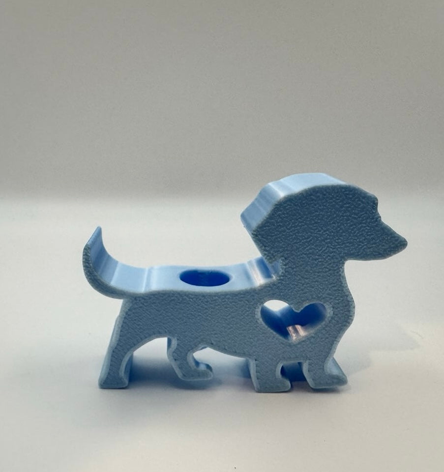 3D Printed Dachshund & Paw Straw Toppers – Mix & Match Colors